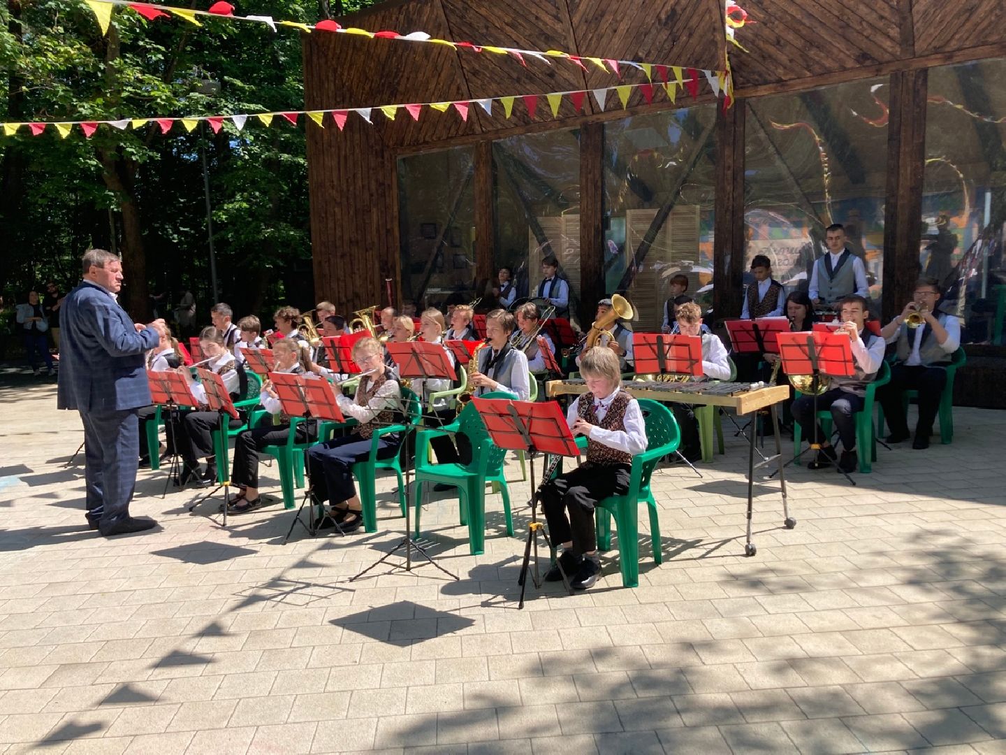 Солнечногоск, духовой оркестр, День России, музыка, школа искусств