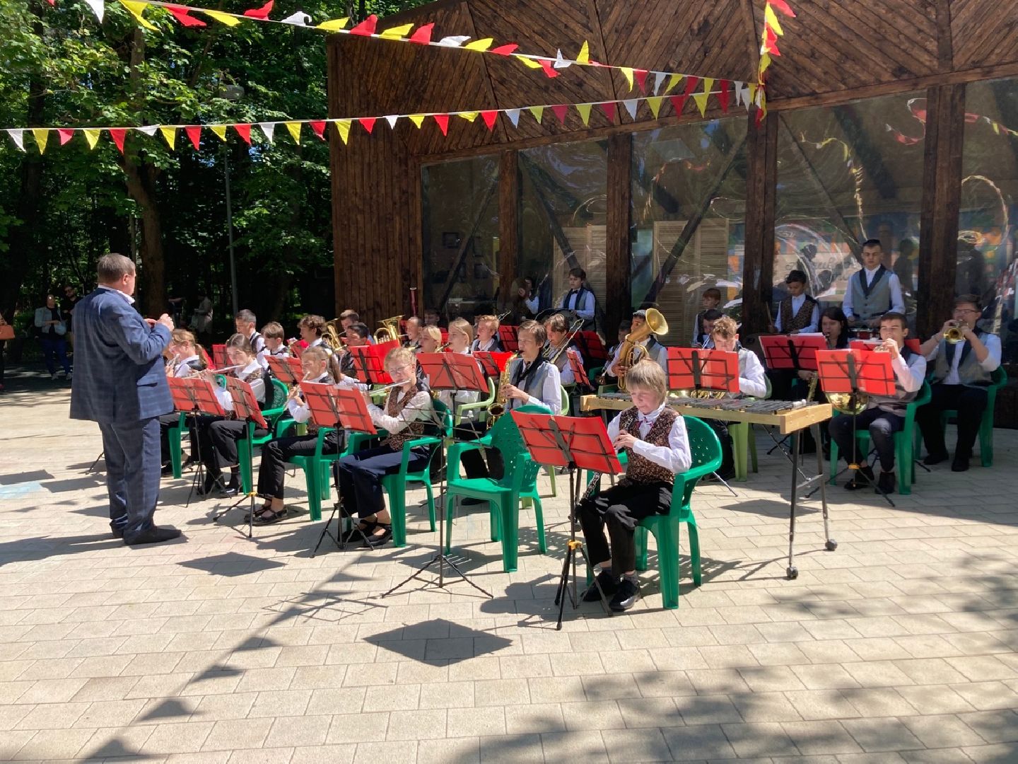 Солнечногоск, духовой оркестр, День России, музыка, школа искусств