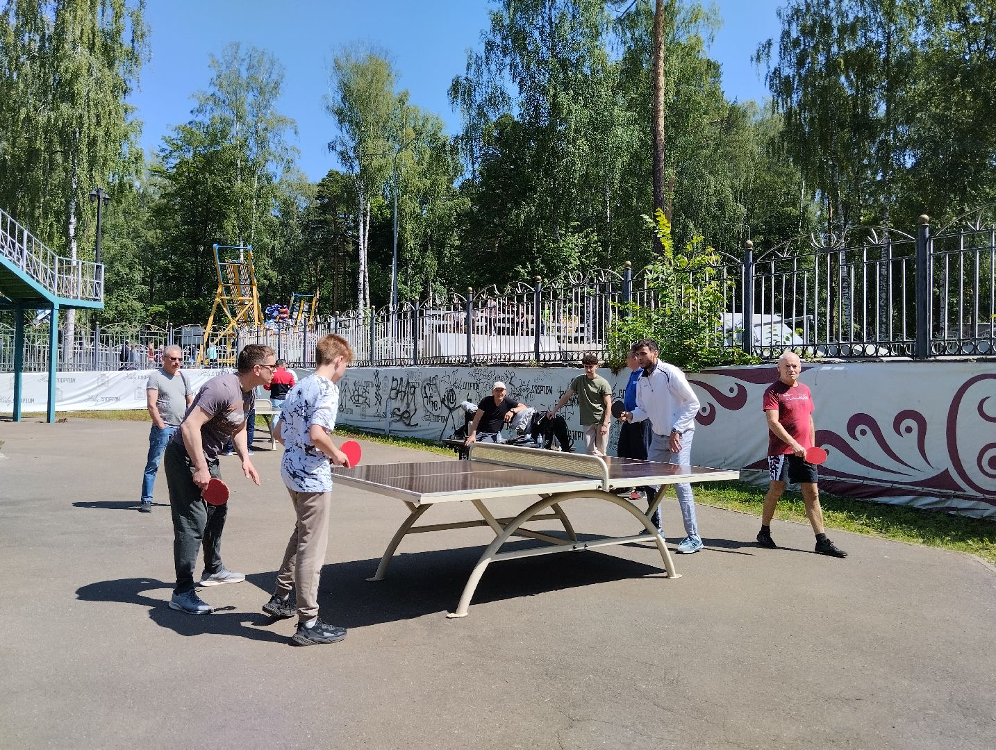 Настольный теннис, турнир, Центральный парк, Ногинск, Богородский городской округ