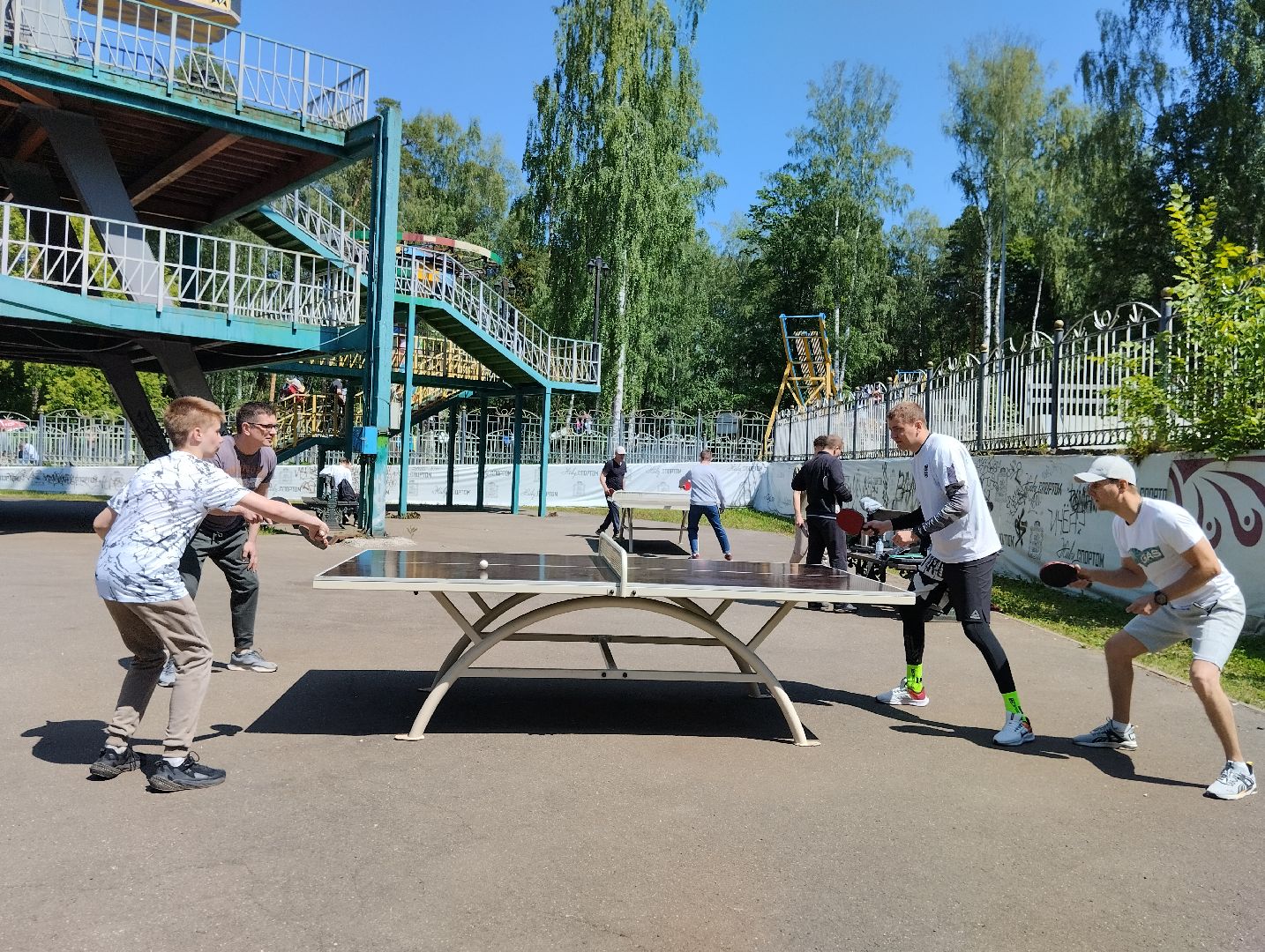 Настольный теннис, турнир, Центральный парк, Ногинск, Богородский городской округ