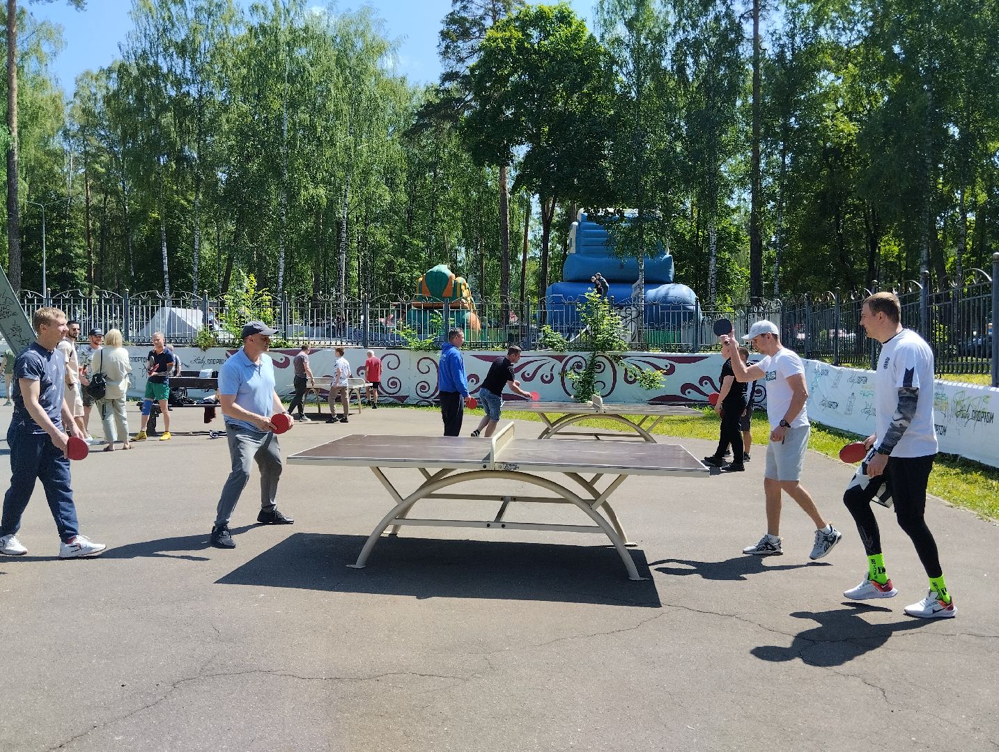 Настольный теннис, турнир, Центральный парк, Ногинск, Богородский городской округ