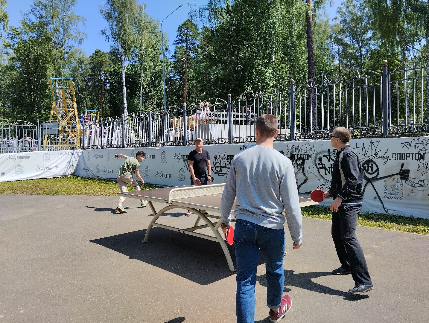 Настольный теннис, турнир, Центральный парк, Ногинск, Богородский городской округ