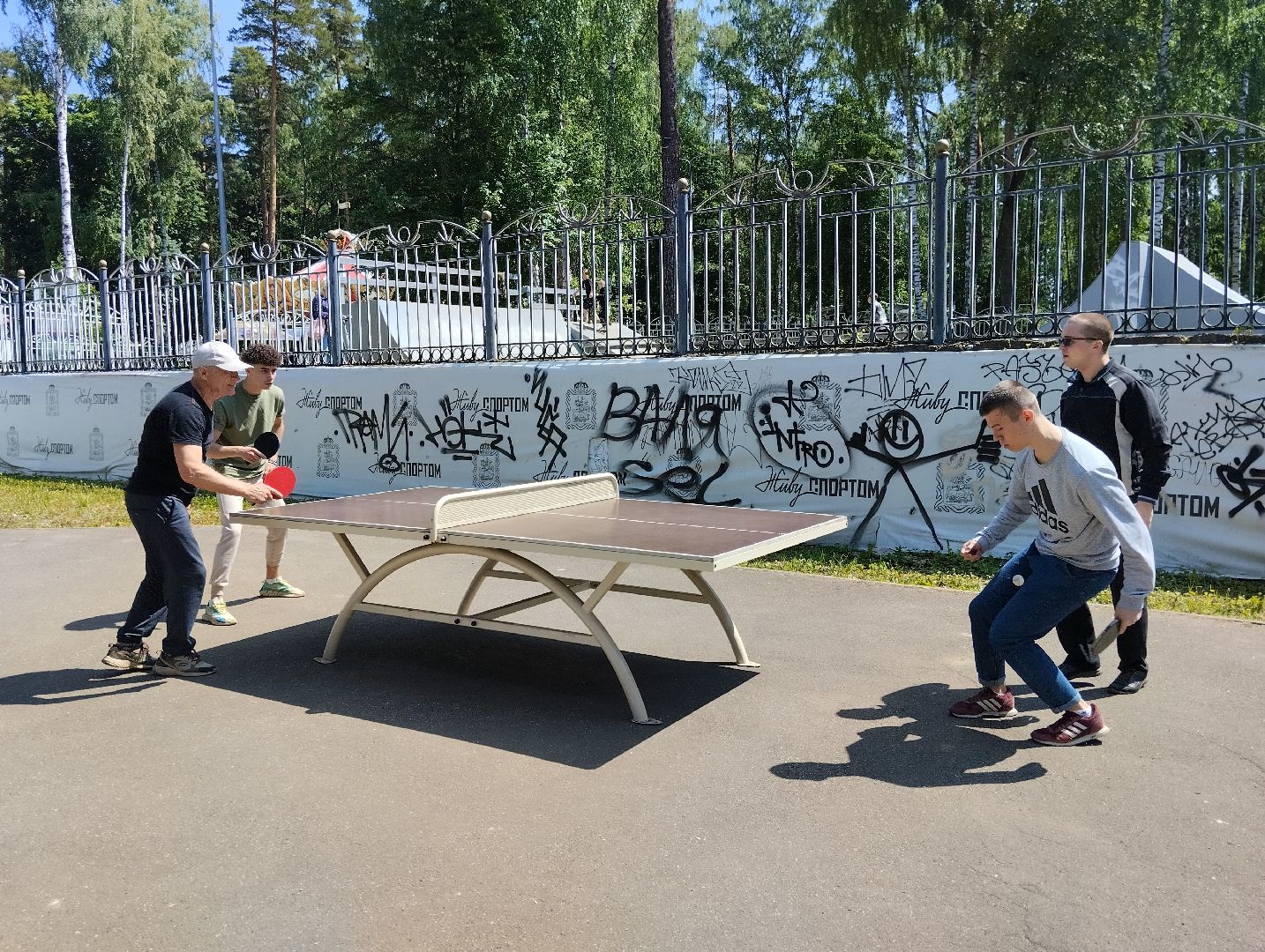 Настольный теннис, турнир, Центральный парк, Ногинск, Богородский городской округ