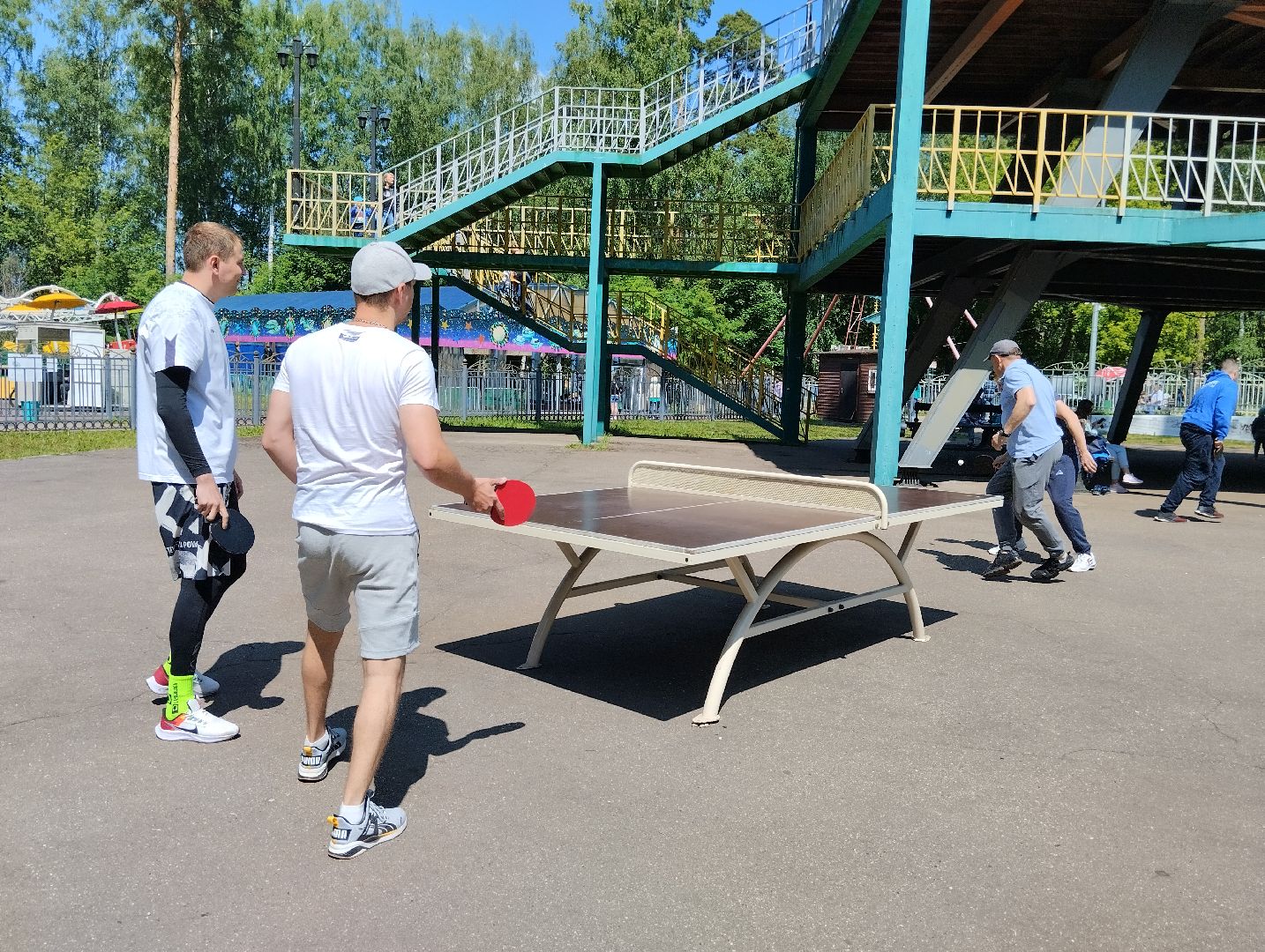 Настольный теннис, турнир, Центральный парк, Ногинск, Богородский городской округ