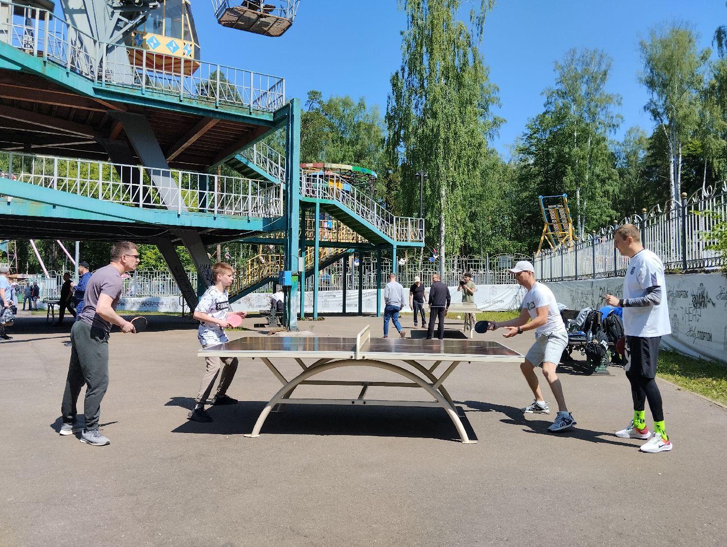 Настольный теннис, турнир, Центральный парк, Ногинск, Богородский городской округ