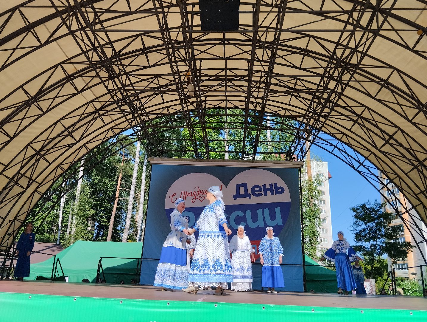 Народный костюм, дефиле, Центральный парк, Ногинск, Богородский городской округ