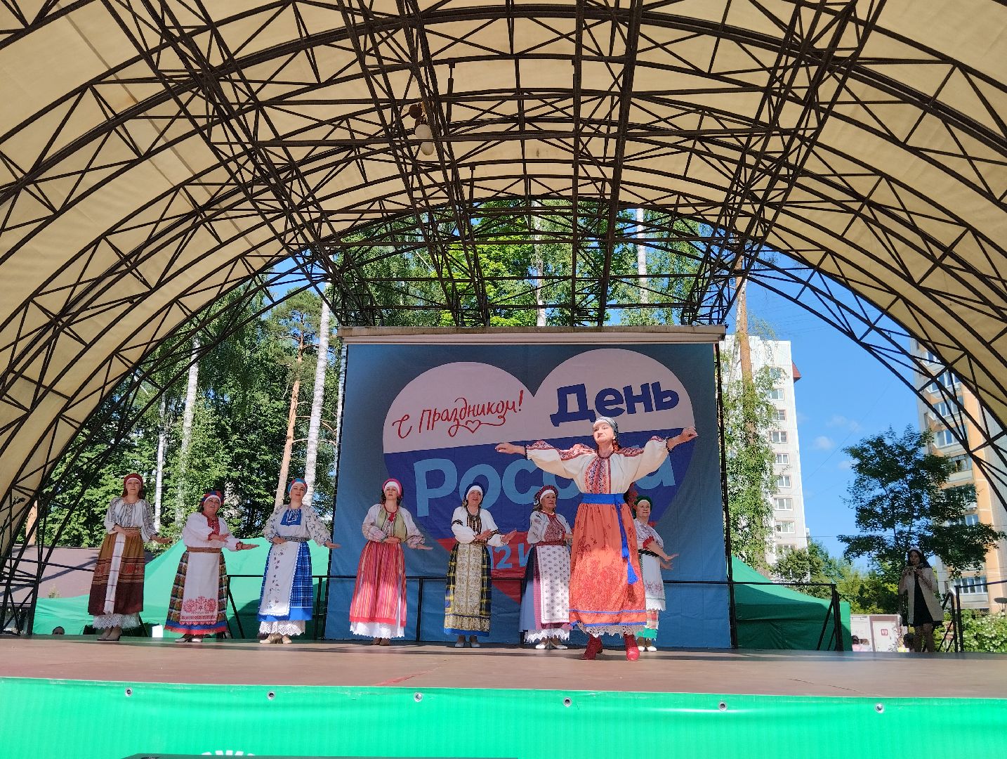 Народный костюм, дефиле, Центральный парк, Ногинск, Богородский городской округ