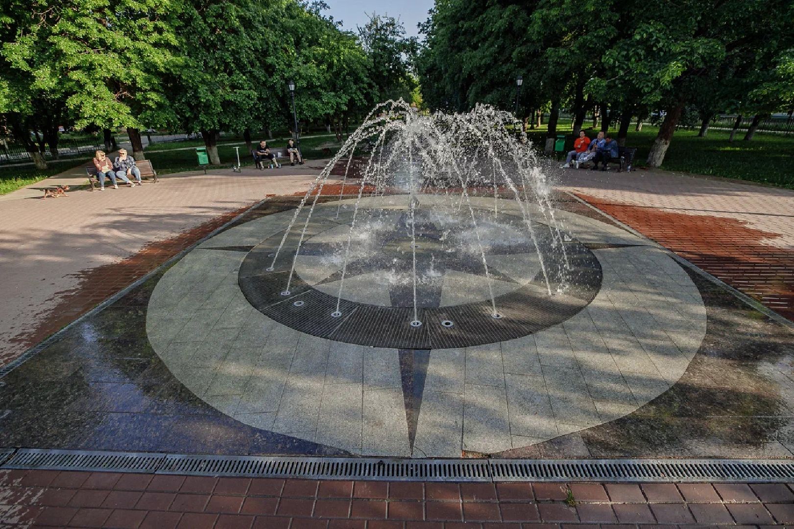 благоустройство, сквер, фонтан, Ликино-Дулево, Орехово-Зуево