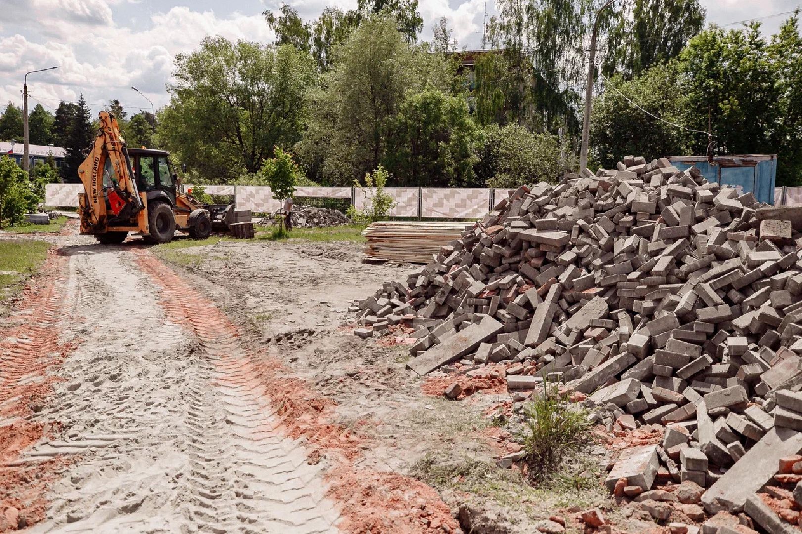 благоустройство, сквер, фонтан, Ликино-Дулево, Орехово-Зуево