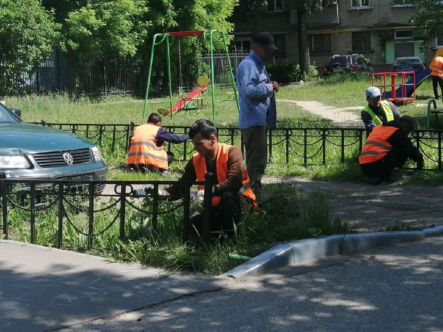 День России, благоустройство, дворы, бордюры, Серпухов,