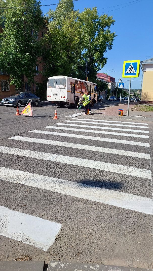 дорожная разметка, серпухов, зебра, ГИБДД, комбинат благоустройства, пешеходный переход, дороги,