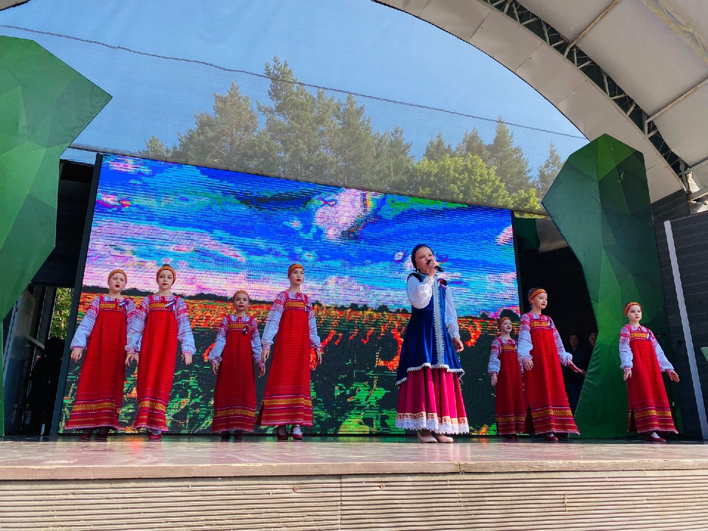 Домодедово, День России, единство, флаг России, гимн России