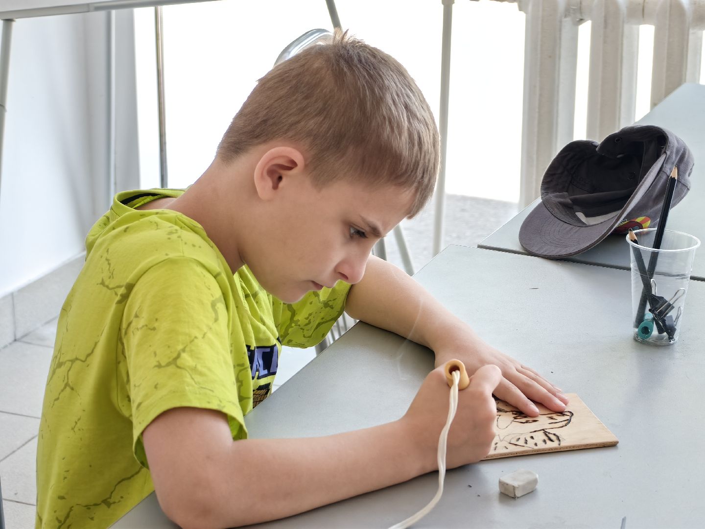 Выжигание, творчество, детский лагерь, аниме