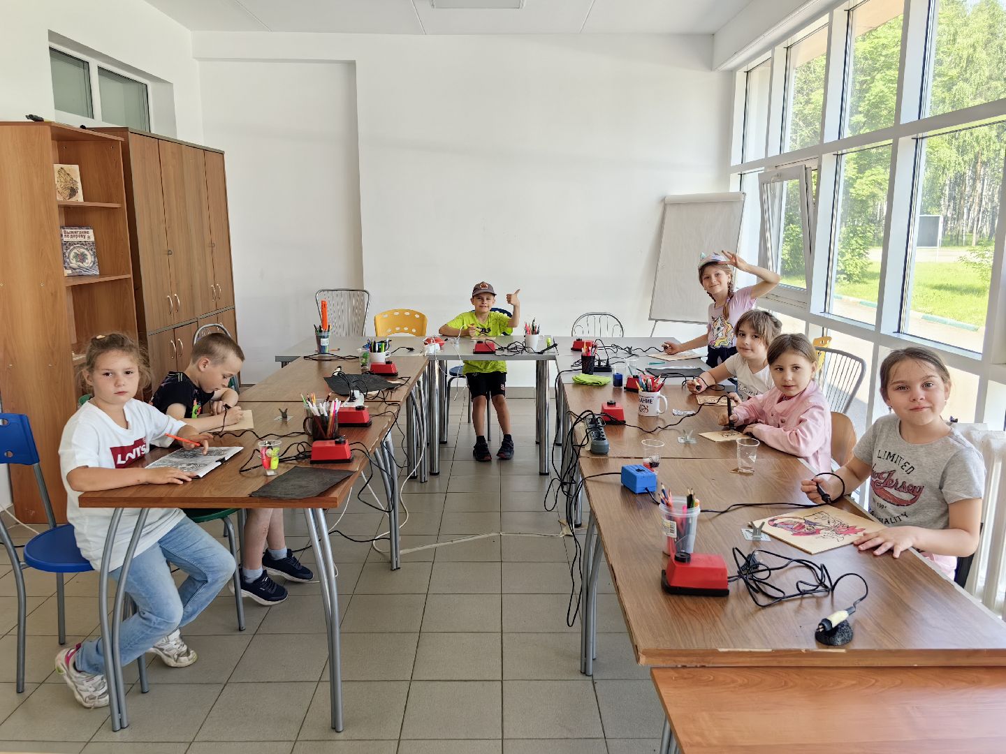 Выжигание, творчество, детский лагерь, аниме