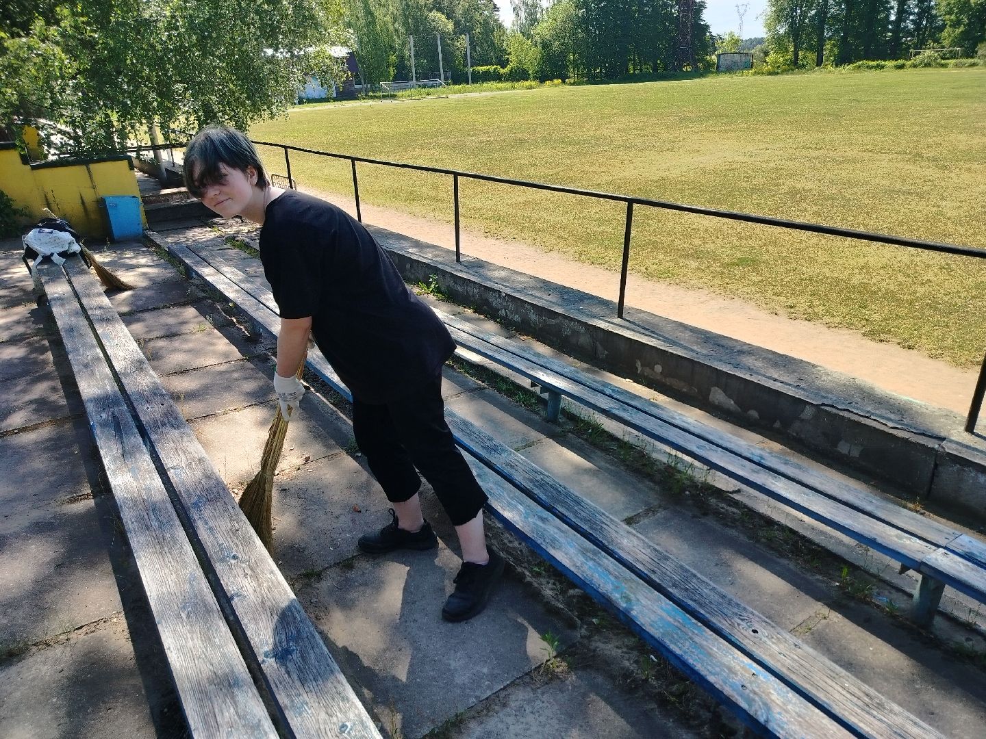 стадион, трудовые бригады, Протва, Протвино, спорт, подростки