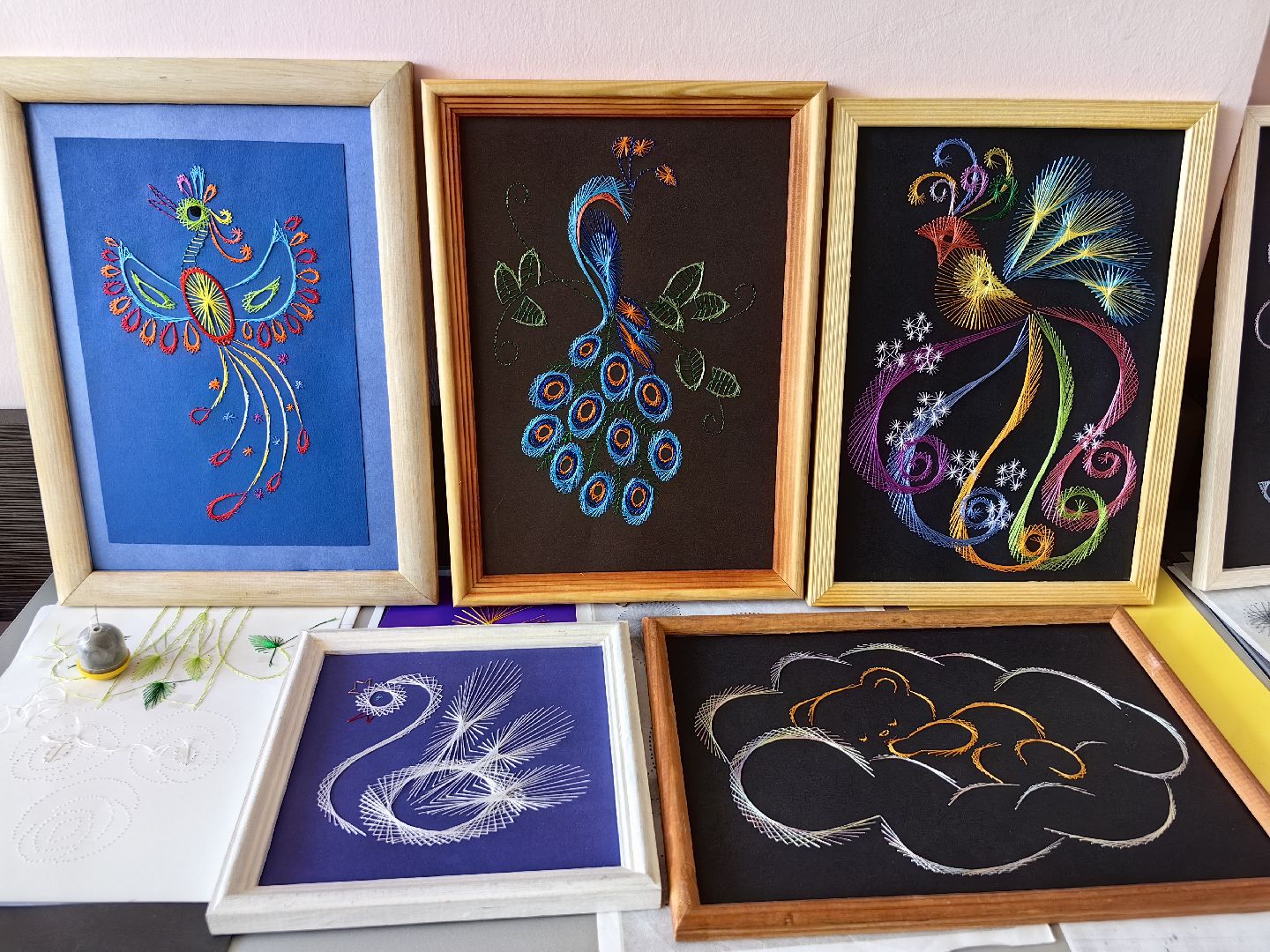 Изонить, моторика, игла, картон, студия