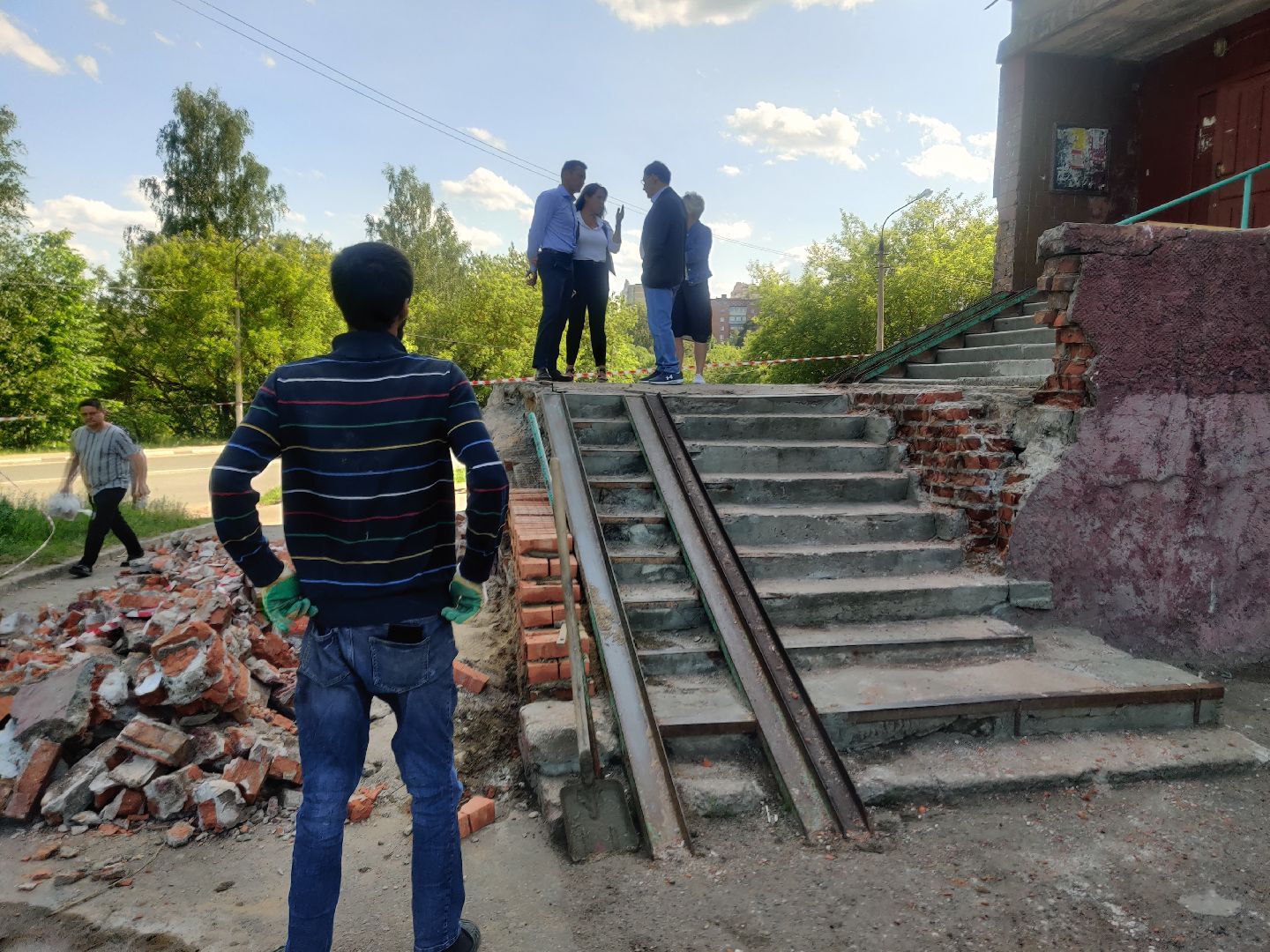 Красноармейск, Пушкинский, обращения граждан, ремонт лестницы