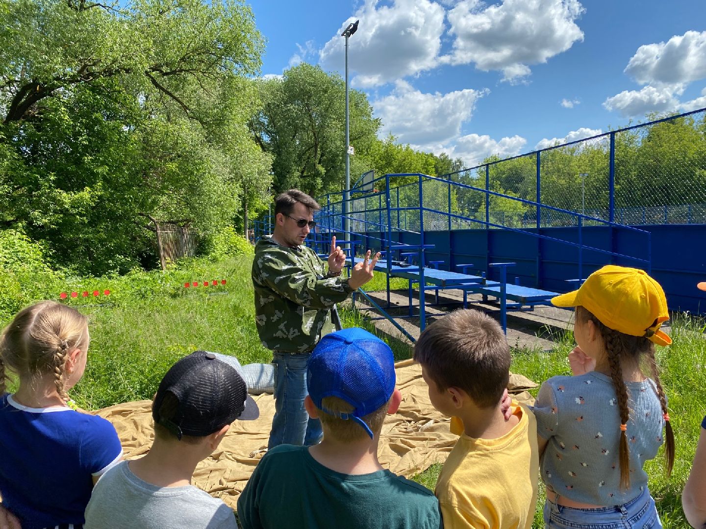 Домодедово, школьный лагерь, учебная тренировка, техника безопасности