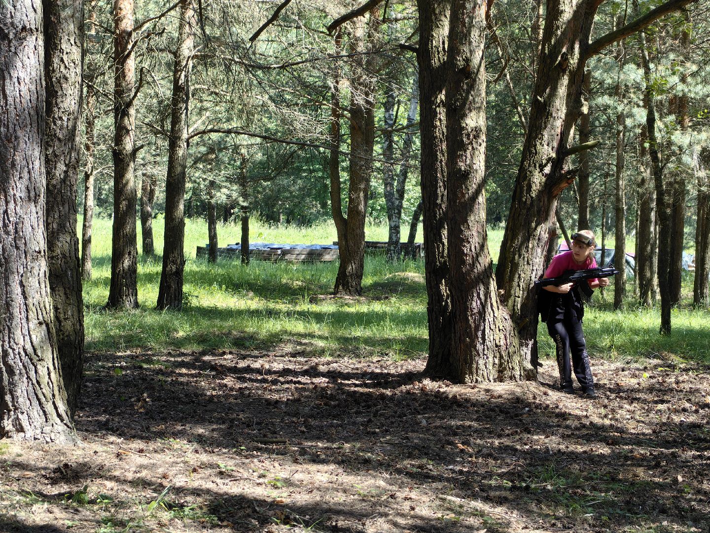 Лазертаг, игра, летний лагерь, команда