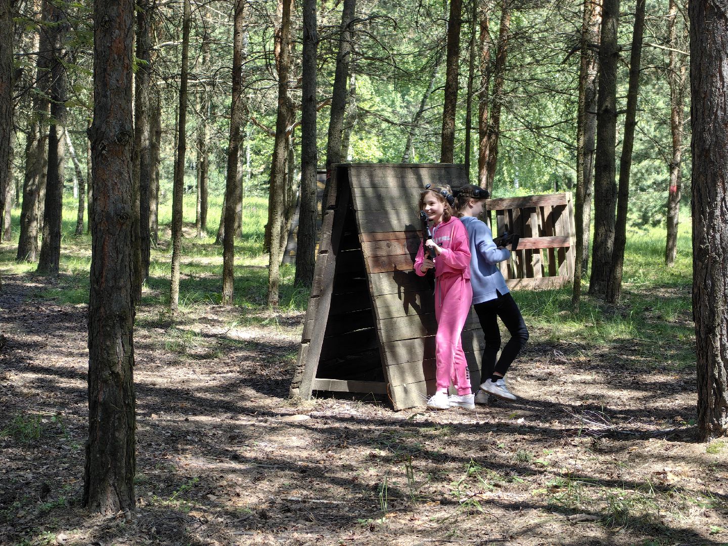 Лазертаг, игра, летний лагерь, команда