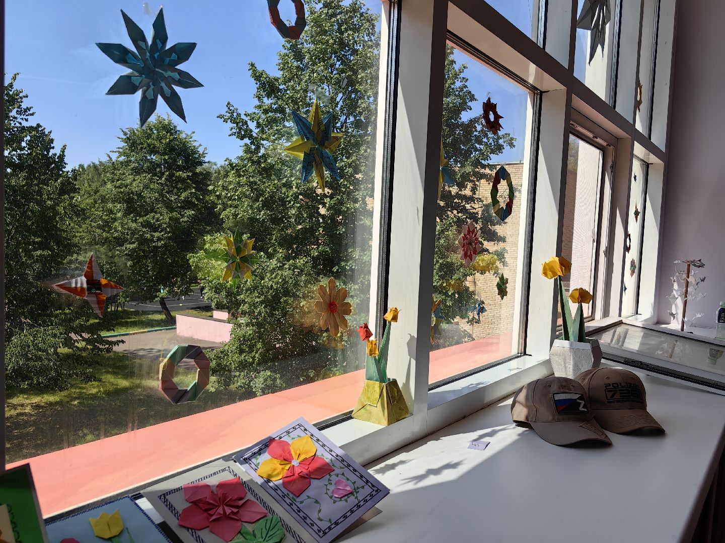 Оригами, бумага, поделки, летний лагерь