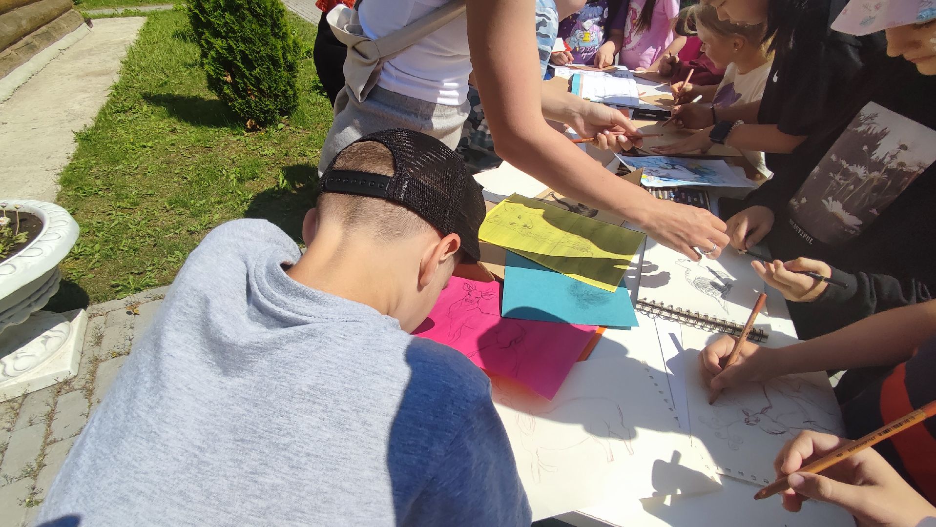 Кашира, мастер-класс, пастель, уголь, набросок