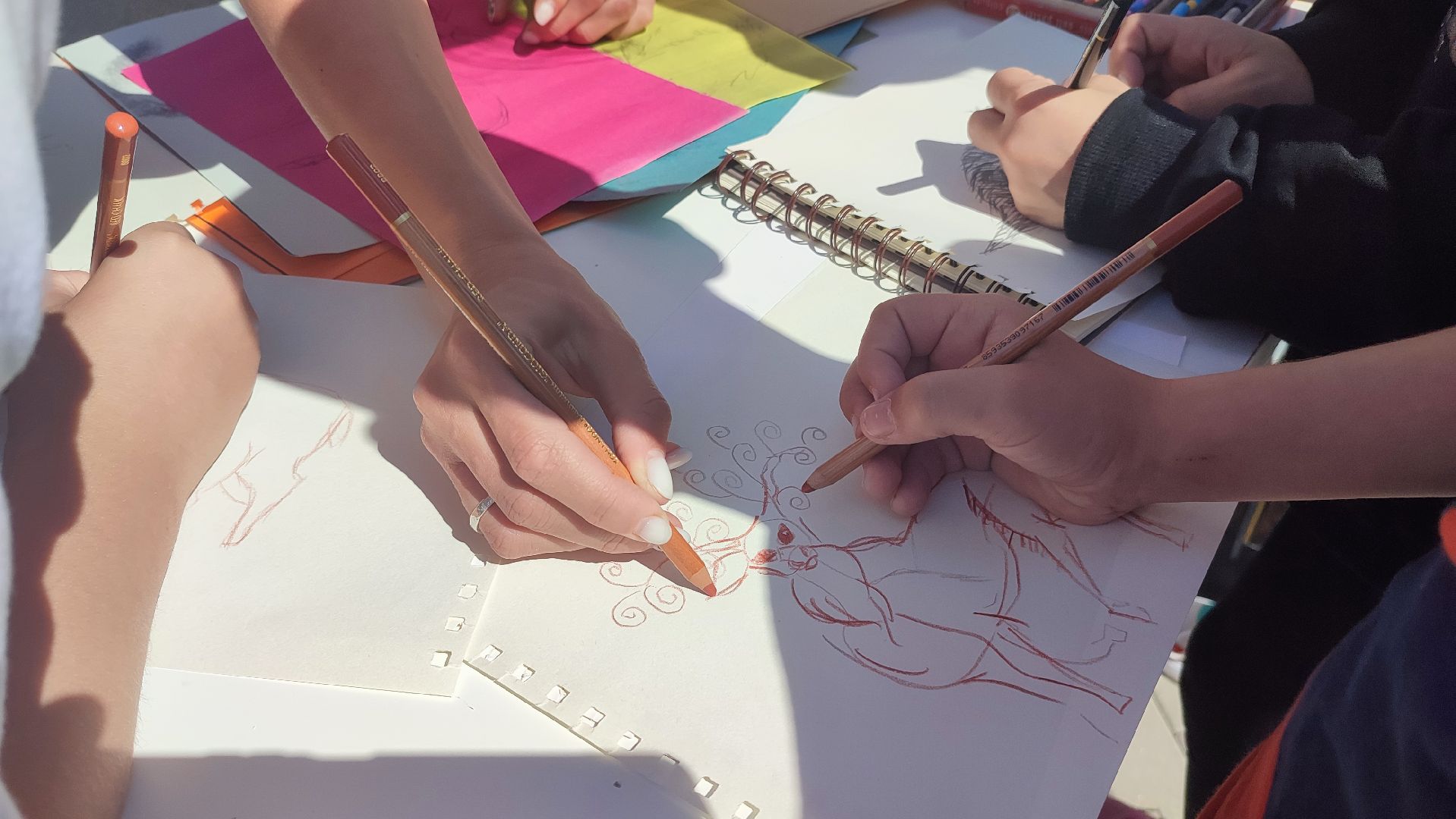 Кашира, мастер-класс, пастель, уголь, набросок