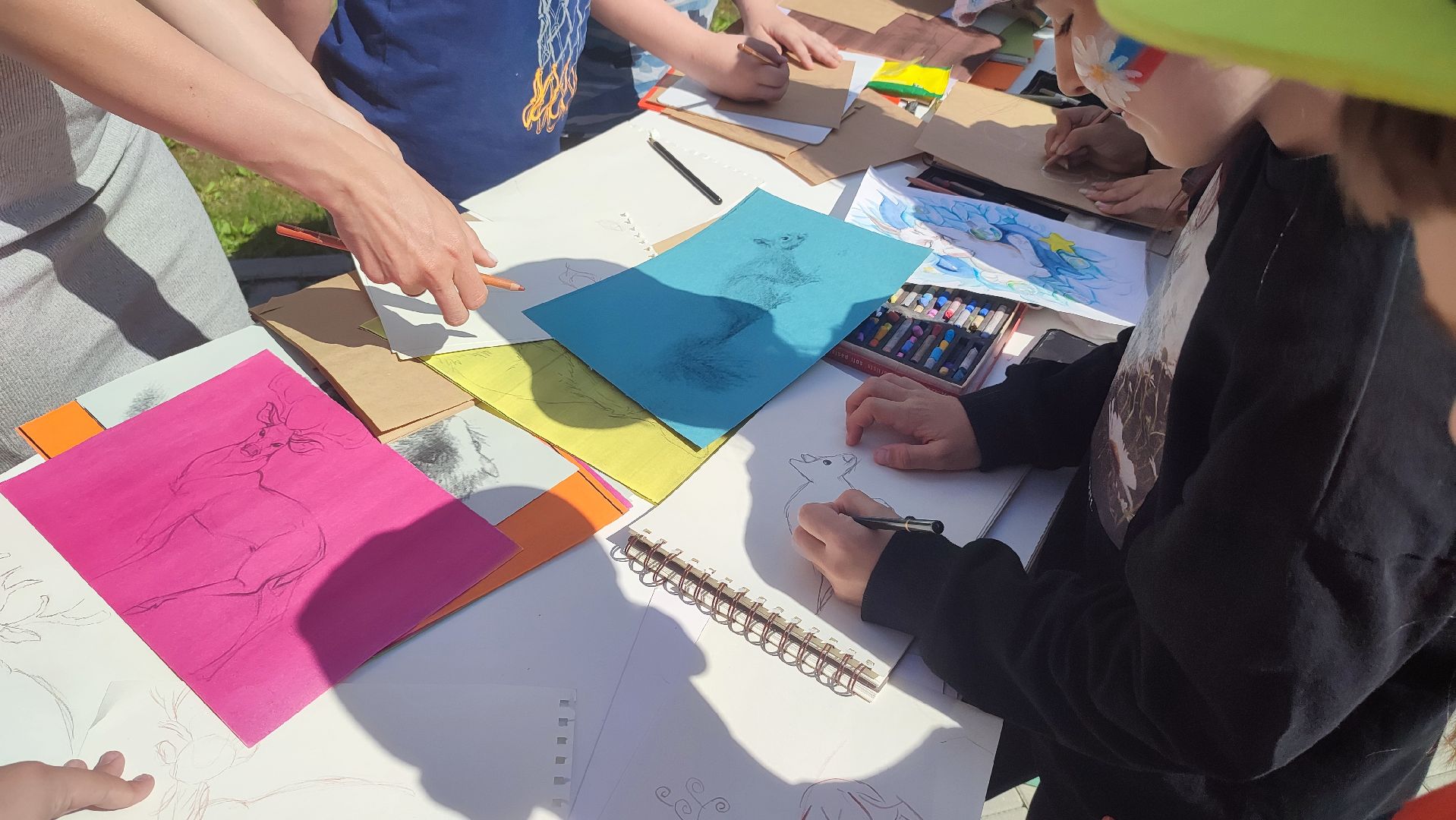 Кашира, мастер-класс, пастель, уголь, набросок