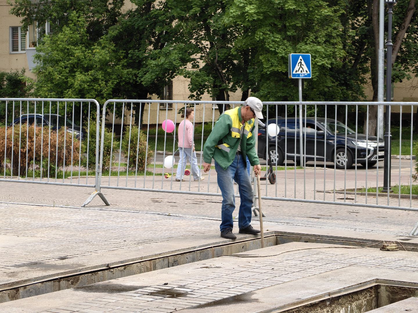 Фонтан, чаша, вода, благоустройство