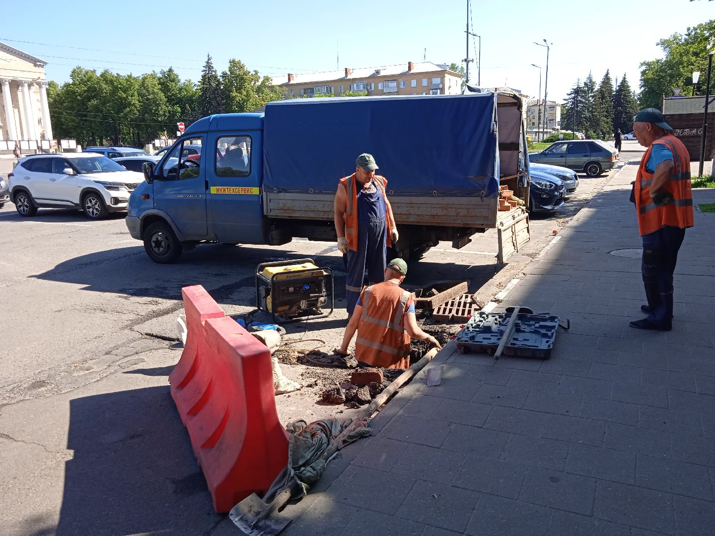 ремонт, восстановление, Инжтехсервис, дождеприёмник