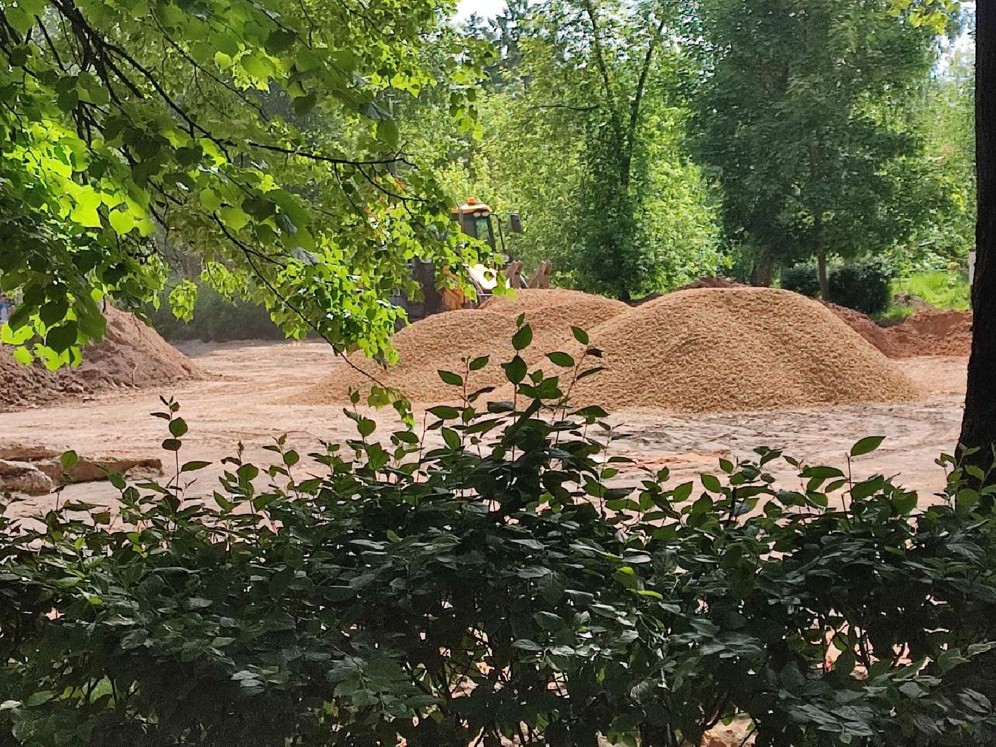 Ремонт площадки, детская площадка, Мытищи, парк