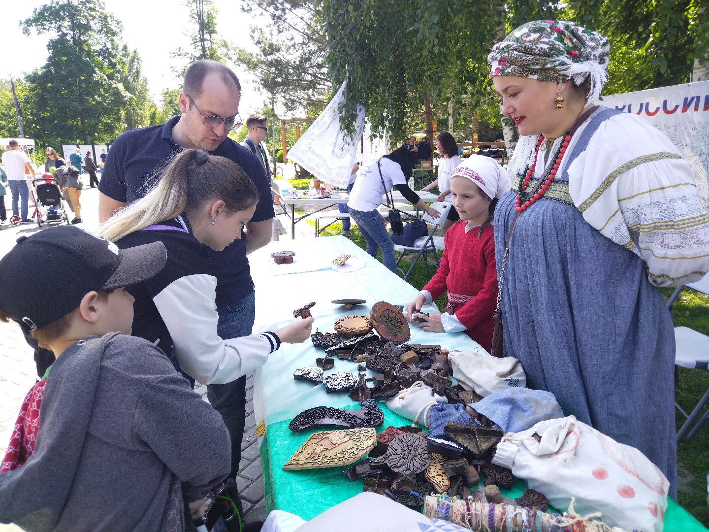 Мытищи, День России, набойка на ткань
