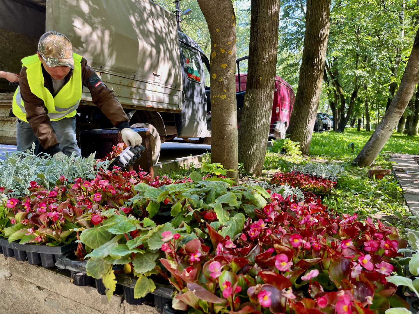 Наро-Фоминск, благоустройство, цветы, детский парк, лето в Подмосковье