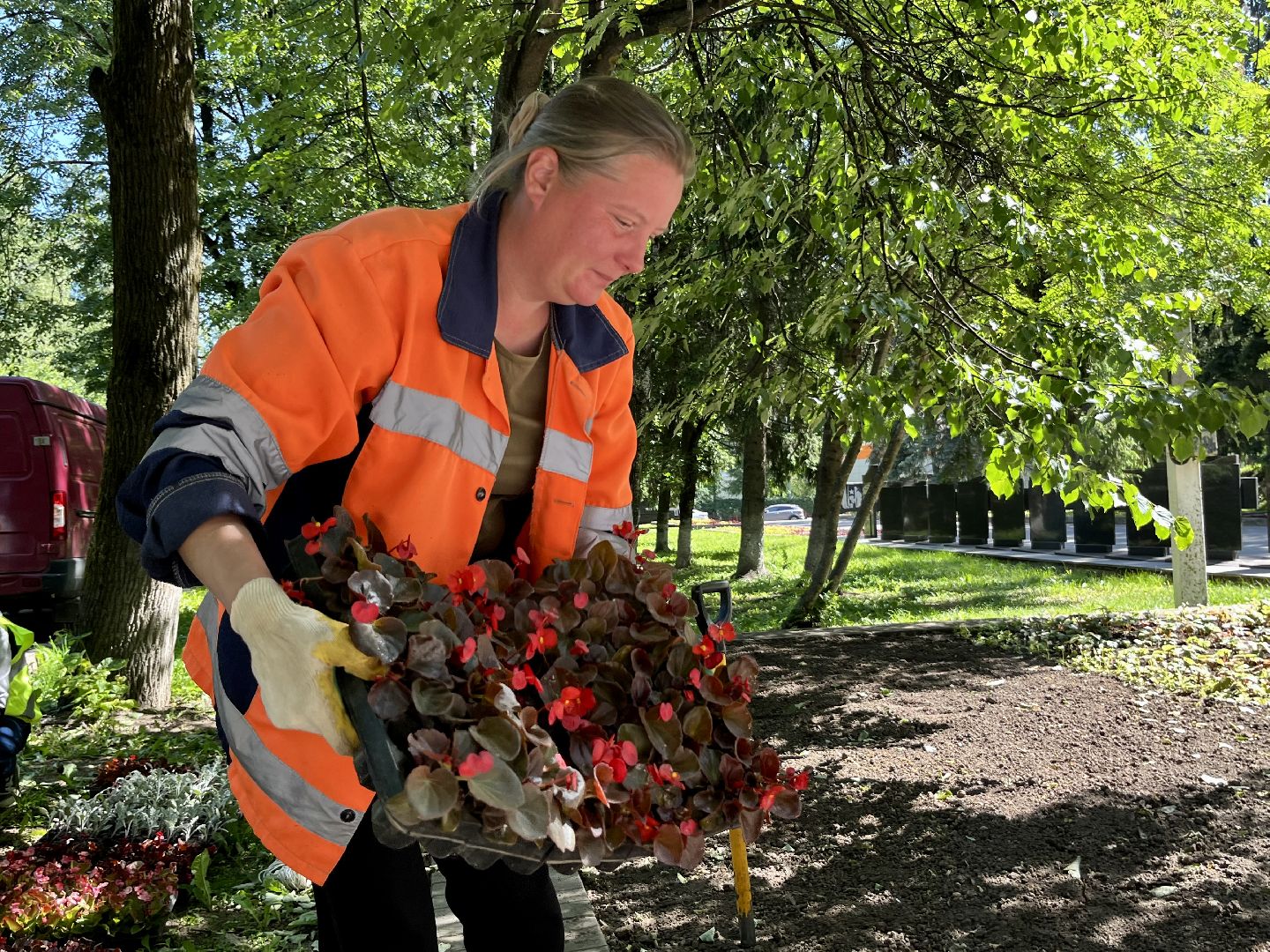 Наро-Фоминск, благоустройство, цветы, детский парк, лето в Подмосковье