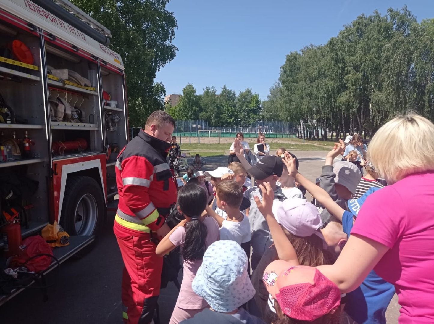 Раменское, общество, мероприятие по пожарной безопасности в детском лагере