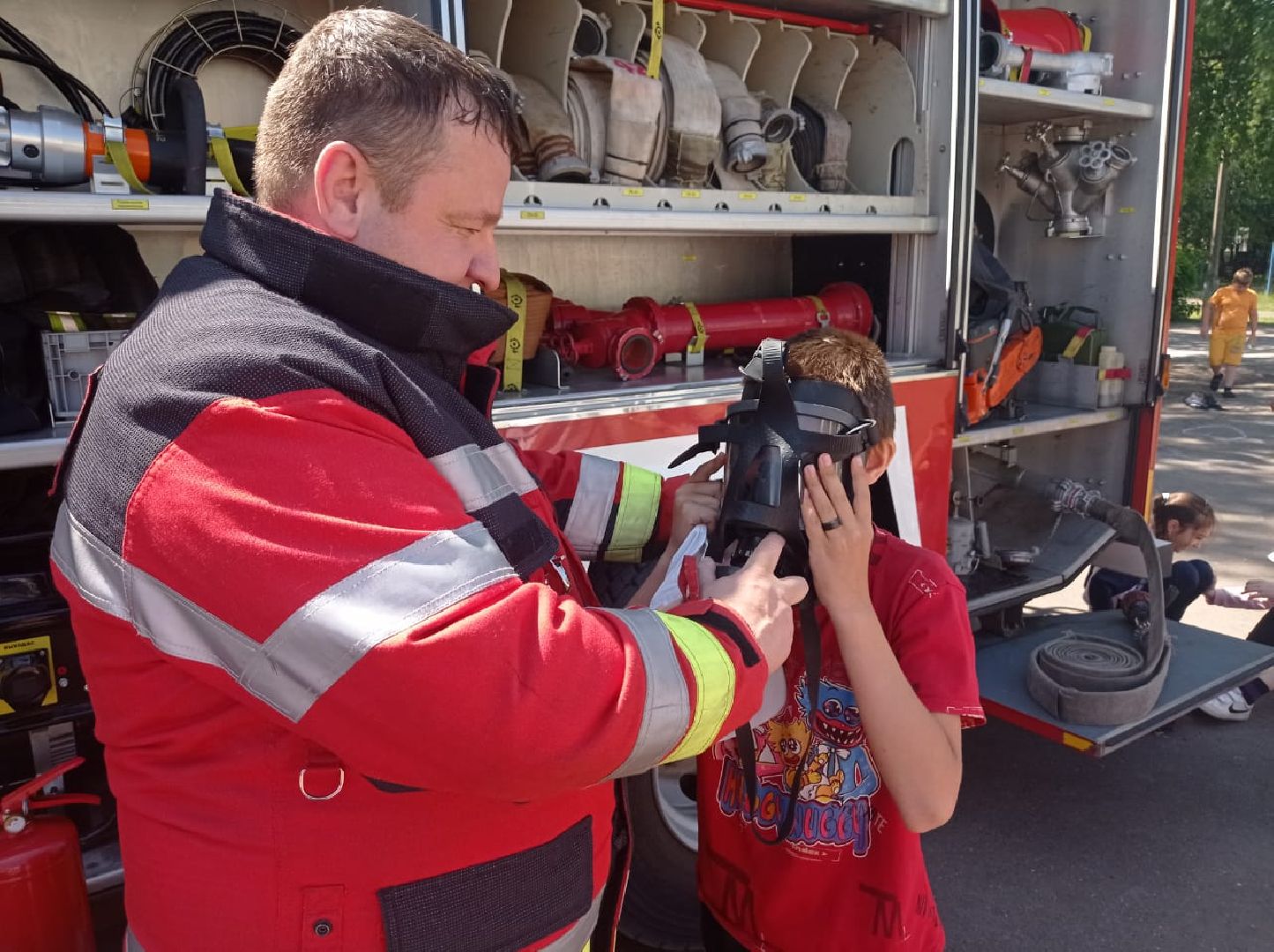 Раменское, общество, мероприятие по пожарной безопасности в детском лагере