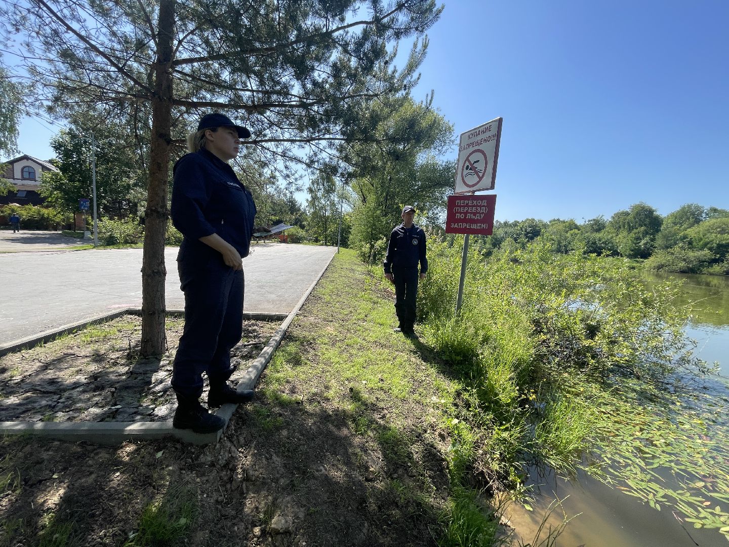 Спасатели, рейд, безопасность, водоём, лес,