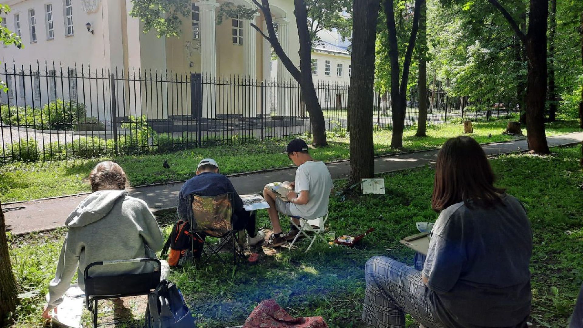 Красноармейск, Пушкинский, пленэр, юные художники, дополнительное образование