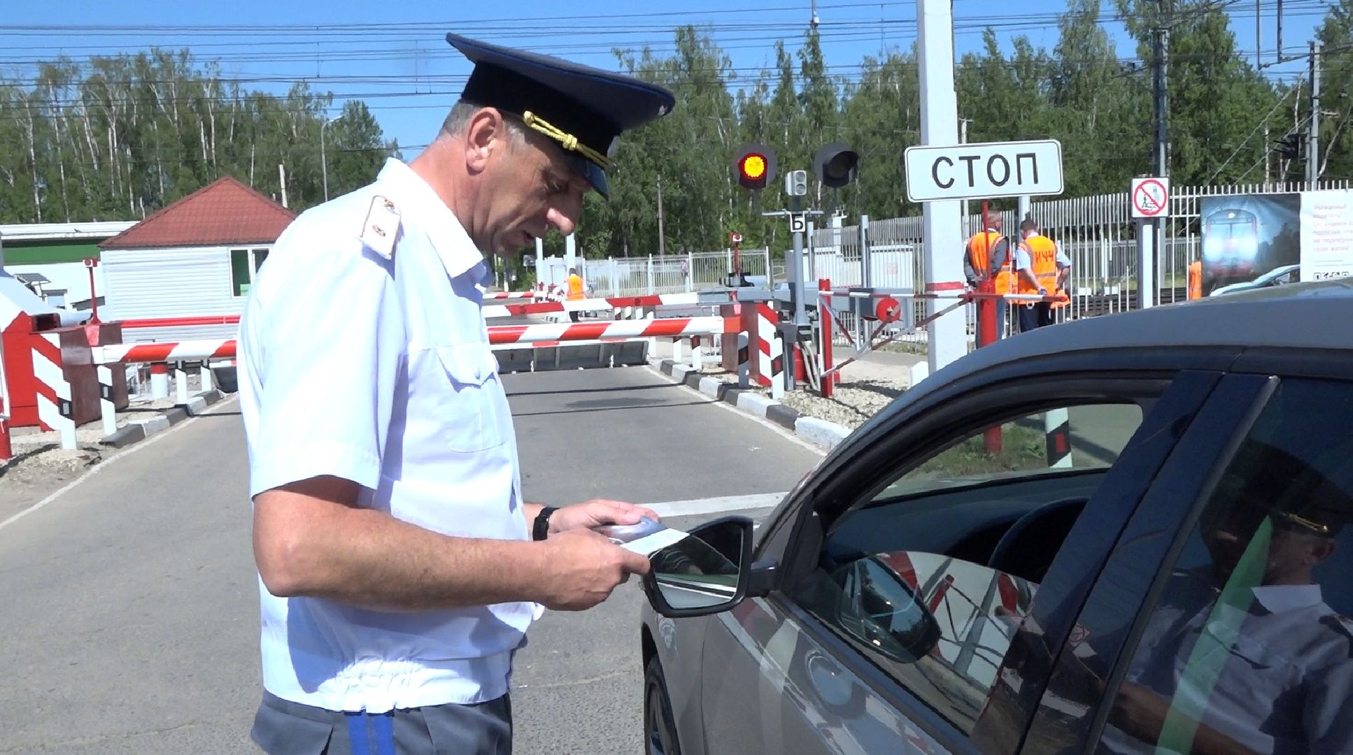 День железнодорожных переездов, Домодедово