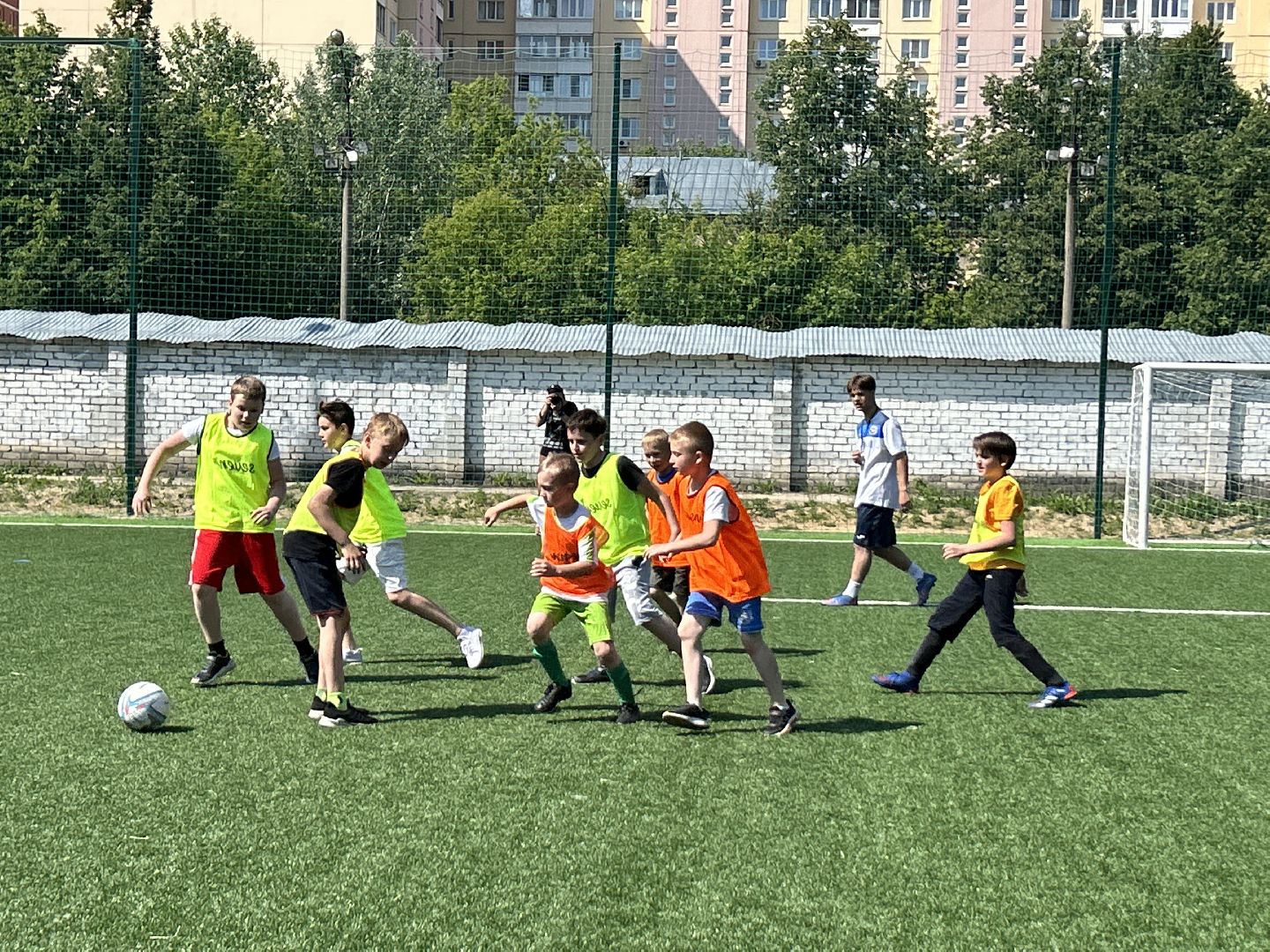 Спорт, футбол, лагерь, дети, Фрязино