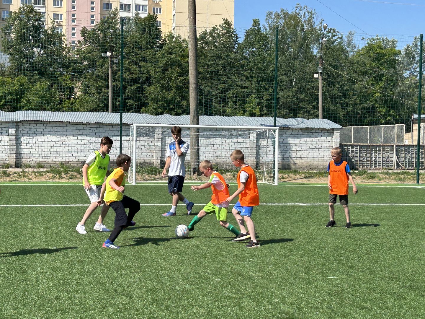 Спорт, футбол, лагерь, дети, Фрязино