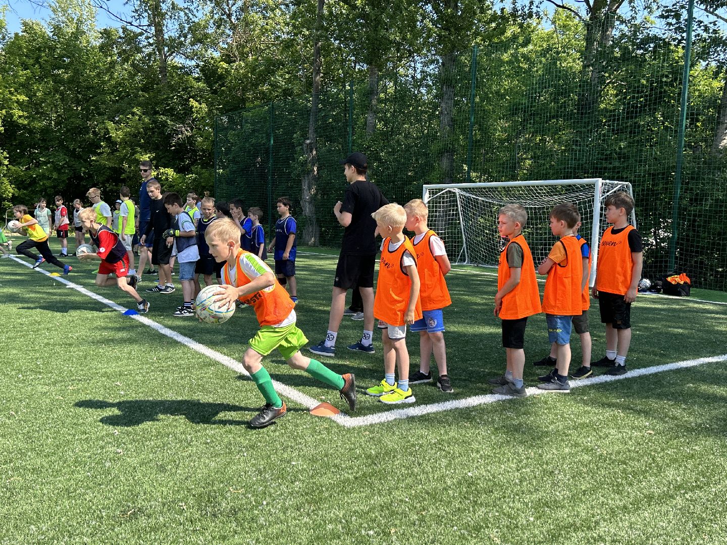 Спорт, футбол, лагерь, дети, Фрязино