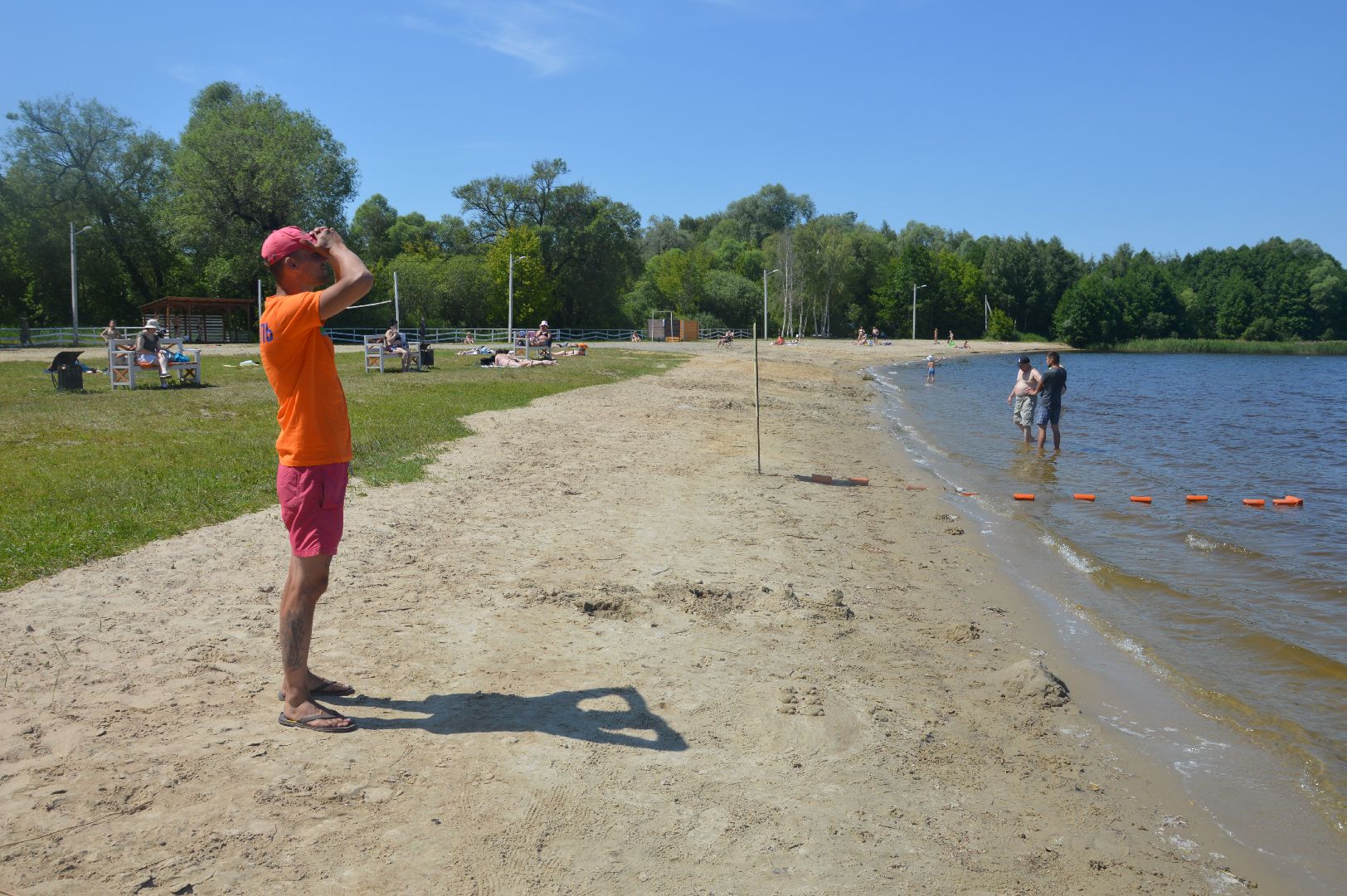 Шатура, пляж, отдых, спасатель