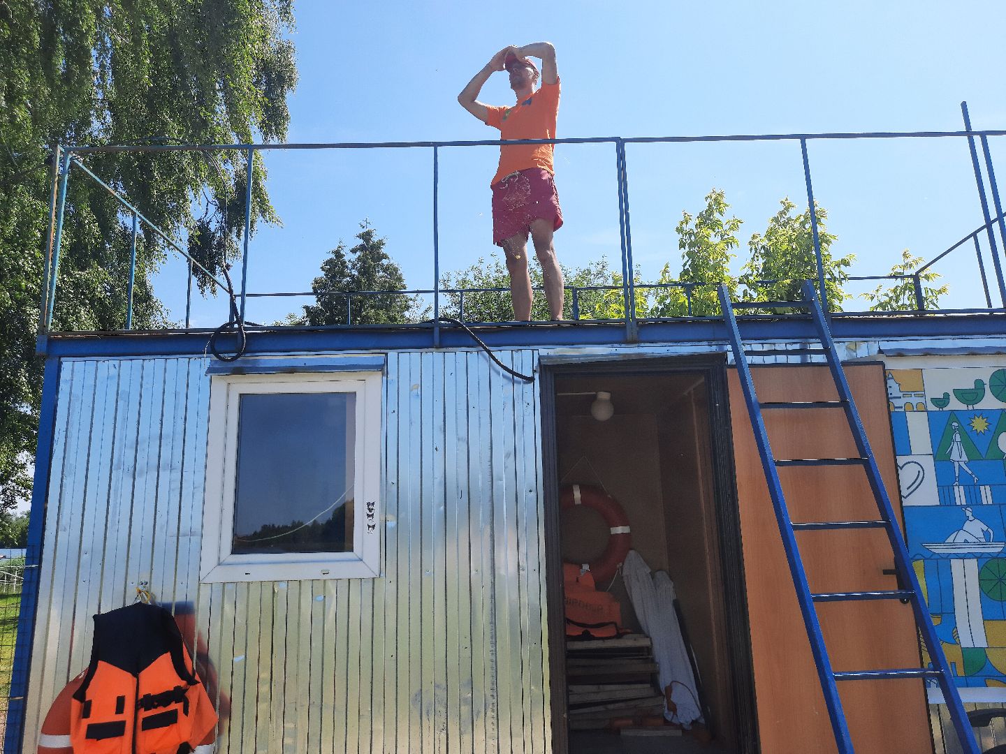 Шатура, пляж, отдых, спасатель