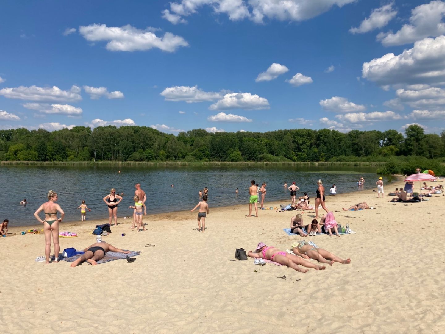 Солнечногорск, жара, отдых, озеро, Сенеж