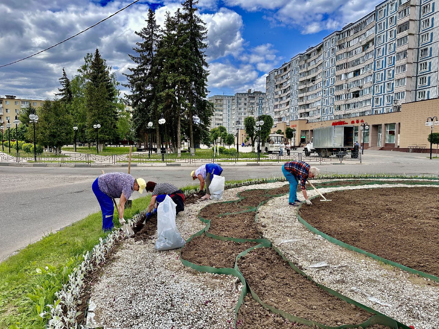 Клин, благоустройство, перемены, цветы, лето