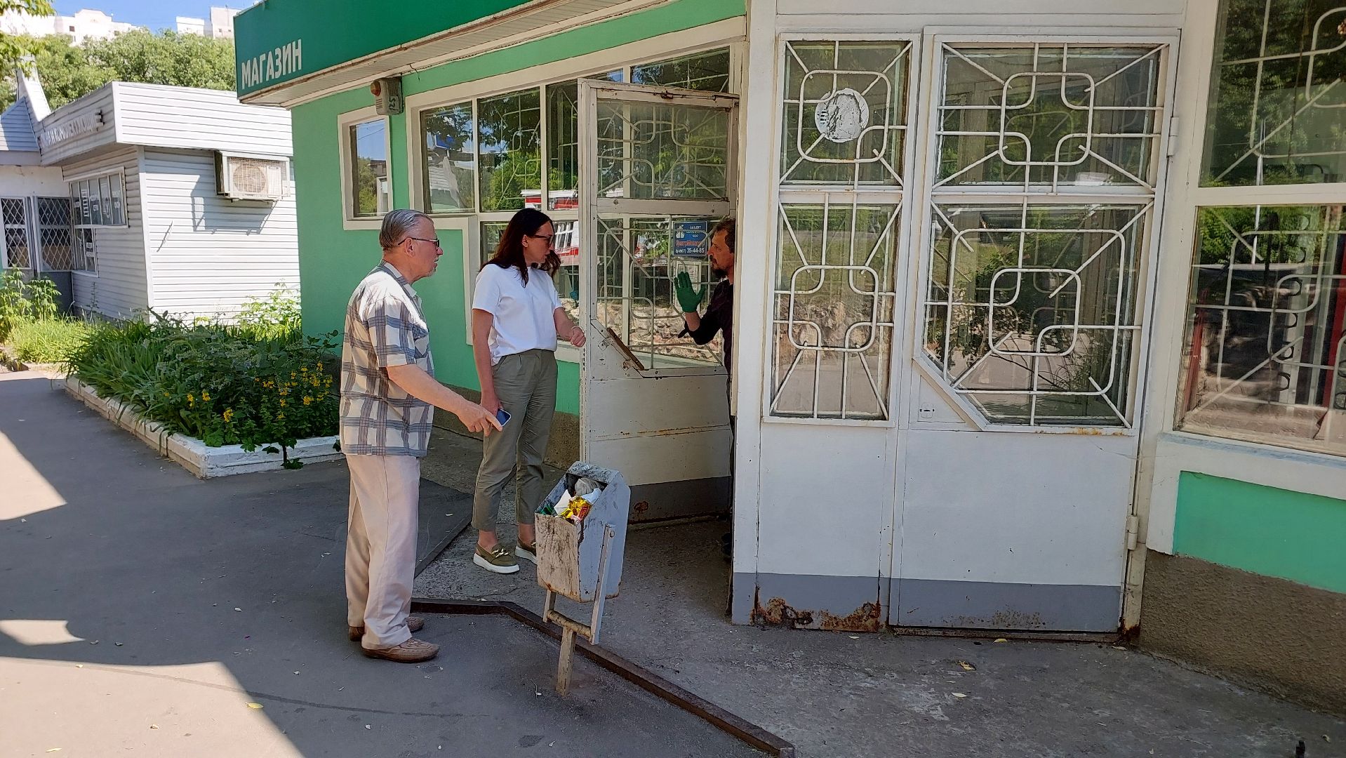 торговые объекты, рейд, серпухов, уборка территории, покос травы, урны,