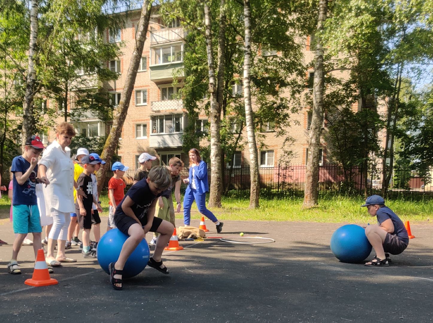 Красноармейск, Пушкинский, школьный лагерь, спортивная эстафета, лето в Подмосковье
