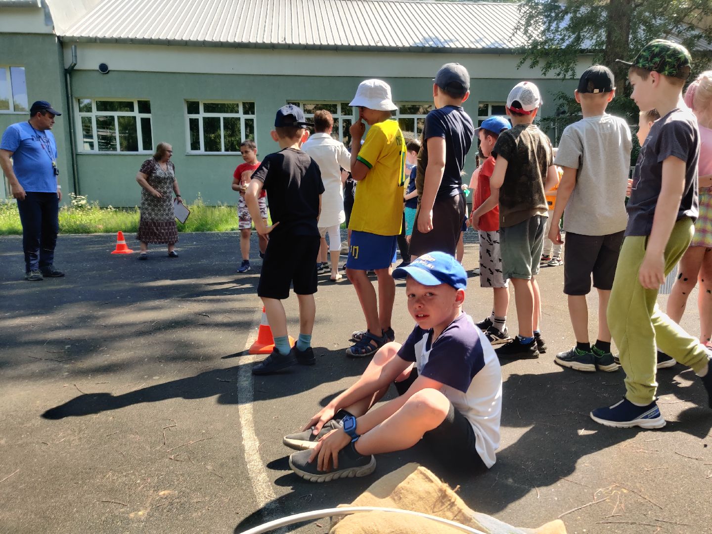 Красноармейск, Пушкинский, школьный лагерь, спортивная эстафета, лето в Подмосковье