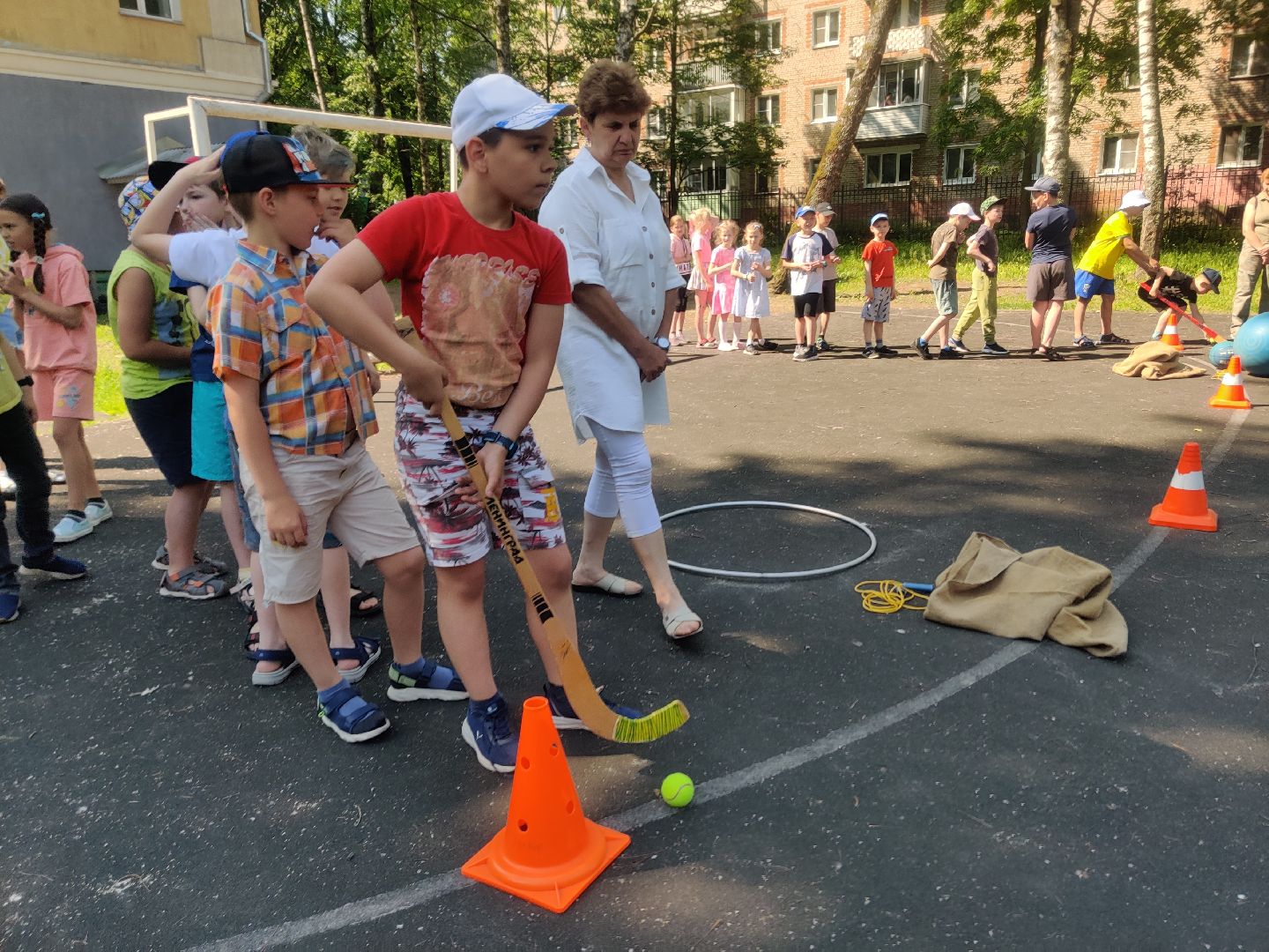 Красноармейск, Пушкинский, школьный лагерь, спортивная эстафета, лето в Подмосковье